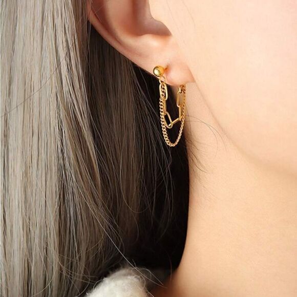 Bohemian Chain earrings A1012 - Picture 2 of 5